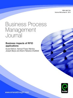 cover image of Business Process Management Journal, Volume 16, Issue 6